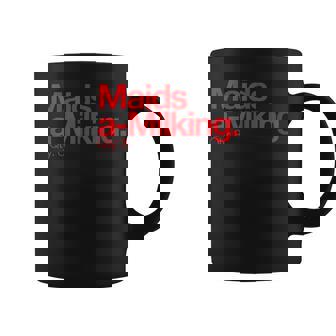 Maids A Milking Q 8 Minimalist 12 Days Of Christmas Graphic Print Coffee Mug - Monsterry