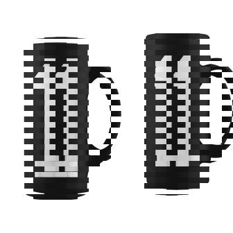 Maillot De Sport 11 Blanc Numéro 11 Tasse - Cadeauxyz