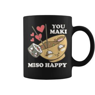 You Maki Miso Happy Sushi Kawaii Japan Tassen - Geschenkecke