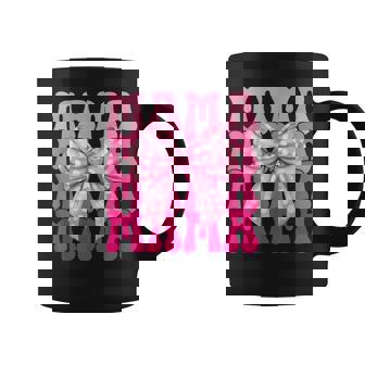 Mama Coquette Vintage Pink Bow Feminine Floral Aesthetic Coffee Mug | Mazezy