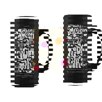 Mama Floral Vintage Motherhood Is Kingdom Work Coffee Mug | Seseable CA