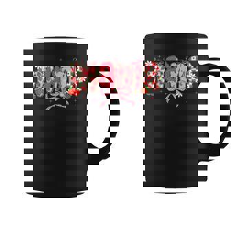 Mama Strawberry Mama Coquette Bow Mother's Day Coffee Mug | Mazezy