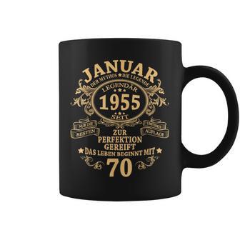 Man January 1955 70 Years intage 70Th Birthday Tassen - Geschenkecke