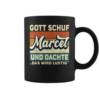 Marcel Name Saying Gott Schuf Marcel Tassen - Geschenkecke