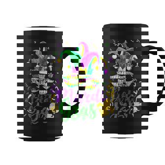 Mardi Gras 2025 S Girls Mask Beads New Orleans Party Coffee Mug | Mazezy
