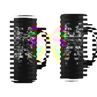Mardi Gras Coquette Bow Fat-Tuesday New Orleans Girls Coffee Mug | Mazezy