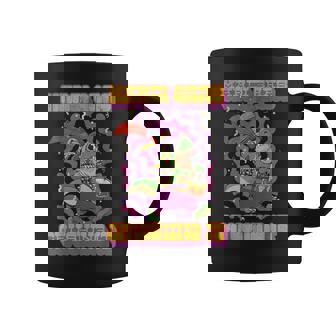 Mardi-Gras Mardi-Grawr T-Rex Dinosaur Crushing-It Baterista Taza de café - Regaloses