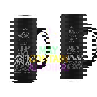 Mardi Gras May Contain Fat Tuesday Party Women Coffee Mug - Seseable
