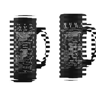 Marimba Player Percussion Musical Instrument Vintage Patent Coffee Mug - Monsterry
