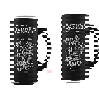 Marrakesh Morocco Souvenir Moroccan Flag Heritage Marrakesh Graphic Print Coffee Mug - Monsterry