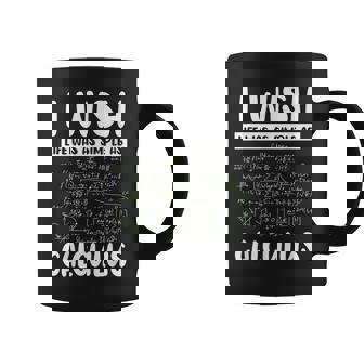 Math Joke Humor I Wish Life Was As Simple As Calculus Graphic Print Coffee Mug - Monsterry