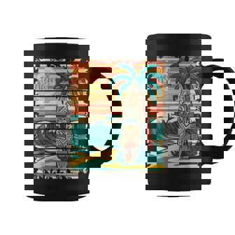 Maui Hawaii Surf Surfista Retro Maui Beachintage Hawaii Taza de café - Regaloses