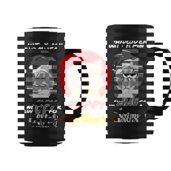 What Do You Mean New PUPPY Grumpy Cat Christmas Graphic Print Coffee Mug - Monsterry