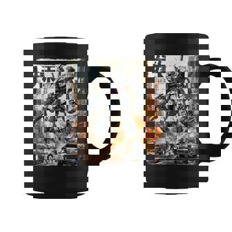 Mech Assault Futuristic Urban Warfare Japanese Battle Art Tank Top Graphic Print Coffee Mug - Monsterry