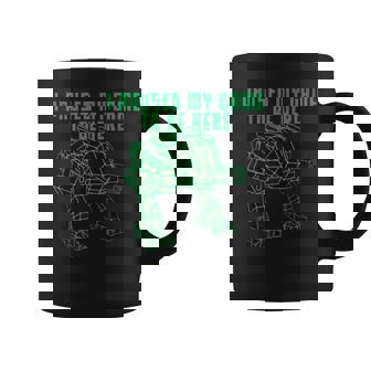 Mech Robot Mecha Retro I Paused My Game To Be Here Graphic Print Coffee Mug - Monsterry
