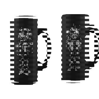 Mech Robot Sci-Fi Design Sketch Future Mech Robot Tech Graphic Print Coffee Mug - Monsterry