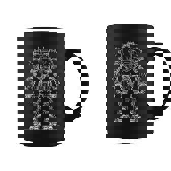 Mech Robot Tee Sci-Fi Robot Cool Mech Graphic Print Coffee Mug - Monsterry