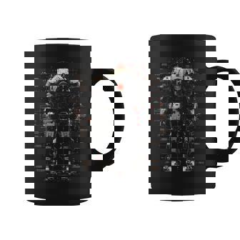 Mech Warrior Blueprint Shirt Tech Robot Fighter Graphic Print Coffee Mug - Monsterry