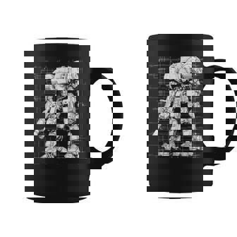 Mech Warrior Sketch Shirt Tech Robot Fighter Graphic Print Coffee Mug - Monsterry