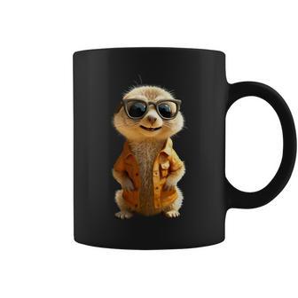 Meerkat With Sunglasses Animal Lovers Cute Surikate Tassen - Geschenkecke