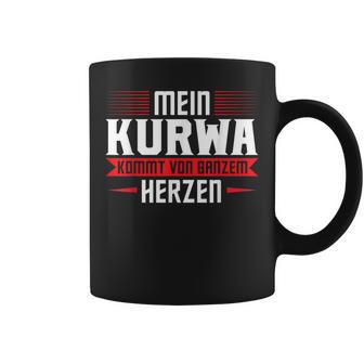 Mein Kurwa Kommton Ganzem Herz Polen Kurwa Tassen - Geschenkecke