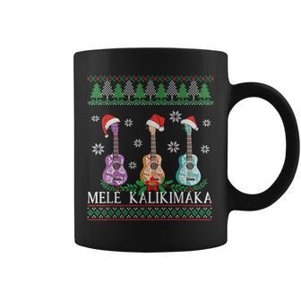 Mele Kalikimaka Hawaiian Christmas Ukulele Ugly Tassen - Geschenkecke