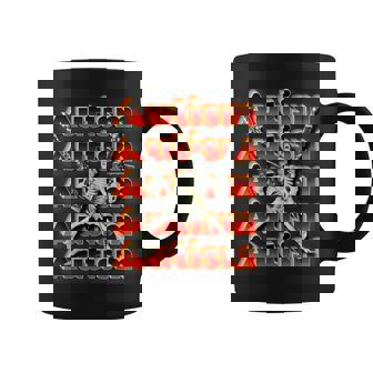 Meme Autism Skeleton Taza de café - Regaloses