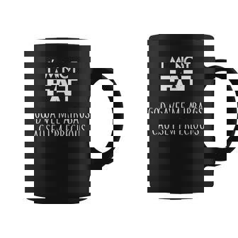 Mensaje Divertido Pro Fat I'm Not Fat Taza de café - Regaloses