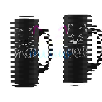 Meow Cute Cat Face Quote For Cat Fans Graphic Print Coffee Mug - Monsterry
