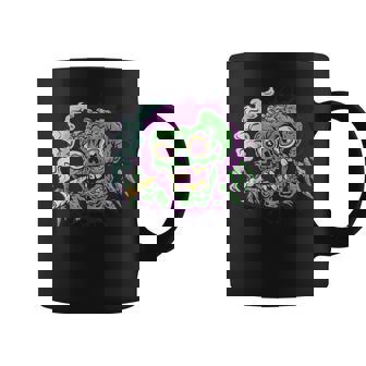 Merging Zombie Head Graphic Print Coffee Mug - Monsterry
