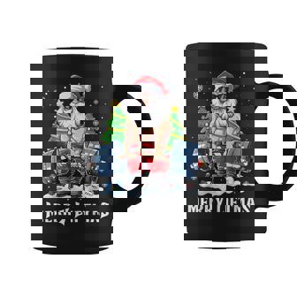 Merry Liftmas Santa Claus Gym Fitness Weightlifting Graphic Print Coffee Mug - Monsterry