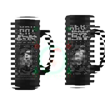 Merry Hissmas Possum Opossum Christmas Xmas Coffee Mug - Monsterry