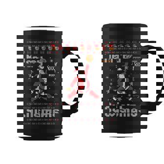Merry Swishmas Basketball Dunk Rebound Santa Christmas Party Coffee Mug - Monsterry