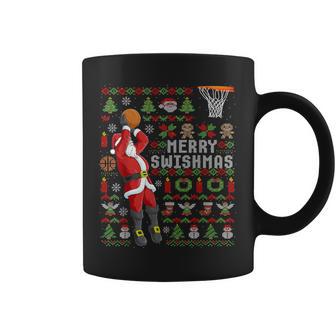 Merry Swishmas Ugly Christmas Basketball Christmas Tassen - Geschenkecke