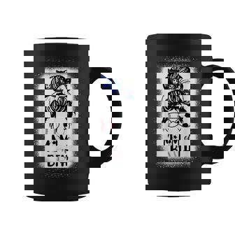 Messy Bun Soccer Mom Baseball Mom Of Both Coffee Mug - Seseable