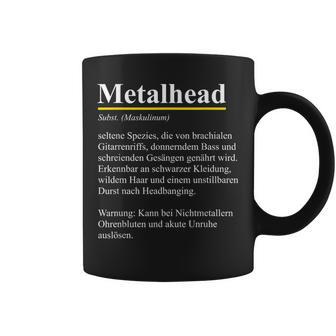 Metalhead Dictionary Definition For Fans Of Heavy Metal Tassen - Geschenkecke