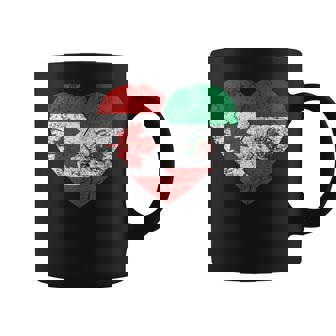 Mexican Canadian Flags Heart Canada Mexico Roots Heritage Coffee Mug - Seseable