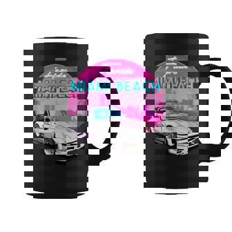 Miami Beach TShirt Florida Miami Palm Trees And Vintage Car Tank Top Graphic Print Coffee Mug - Monsterry