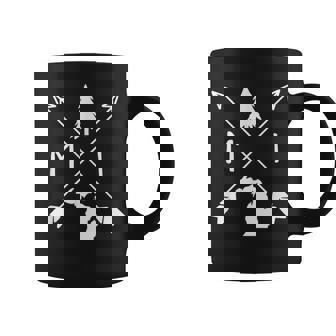 Michigan Up North Home State Midwest Vintage Retro Graphic Print Coffee Mug - Monsterry