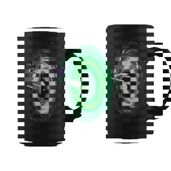 Middle Finger Portal With Cat On The Back Outfit Graphic Print Coffee Mug - Monsterry