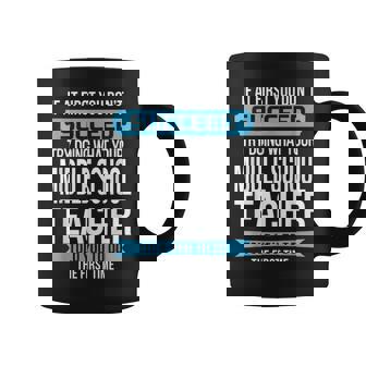 Middle School Teacher Tshirt Appreciation Graphic Print Coffee Mug - Monsterry