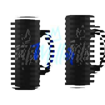 Miller The King Corona Azul Y Nombre Para Hombre Llamado Miller Taza de café - Regaloses