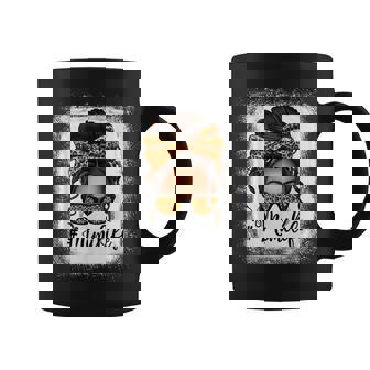 Mimi Life Grandma Messy Bun Leopard Mother's Day Matching Coffee Mug - Thegiftio UK