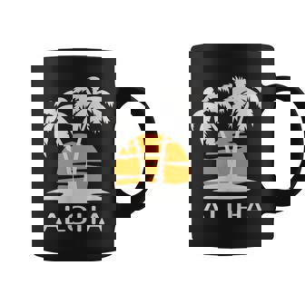 Minimaliste Aloha Hawaii Hawaiian Island En Forme De Palmier Tasse - Cadeauxyz