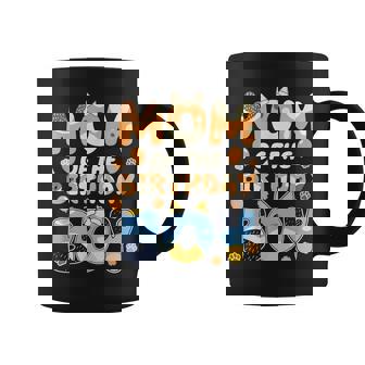 Mom Of The Birthday Boy Blue Dog Coffee Mug | Mazezy