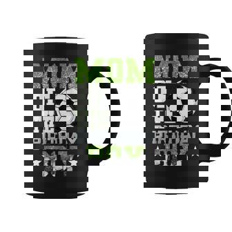 Mom Of The Birthday Boy Soccer Family Birthday Party Mama Coffee Mug - Monsterry