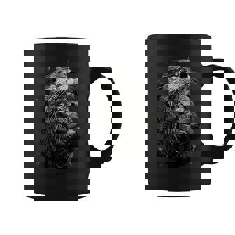 Mom Child Otter Mama Baby Animal Graphic Cute Coffee Mug - Thegiftio
