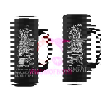 Mom Of Both Messy Bun Dancer & Baseball Player Mom Coffee Mug - Seseable