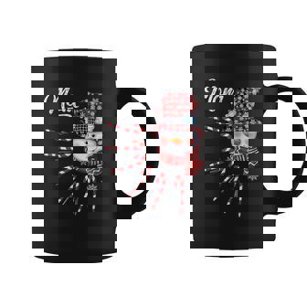 Mom Snowman Candy Cane Christmas Red Plaid Hat Graphic Print Coffee Mug - Monsterry