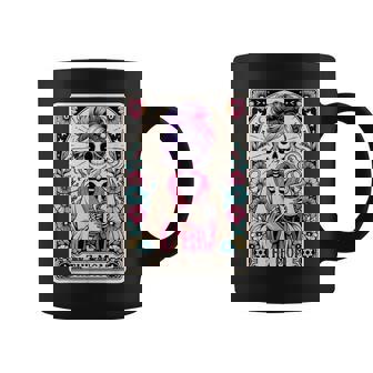 The Mom Tarot Card Skeleton Witch Mom Skull Mama Coffee Mug | Mazezy